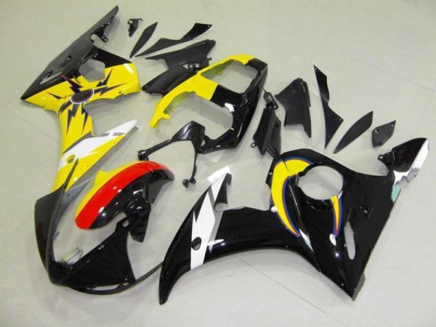 Carene Yamaha R6 03-05 - Moon Nero Giallo Carene Yamaha R6 03-05 - Moon Nero Giallo