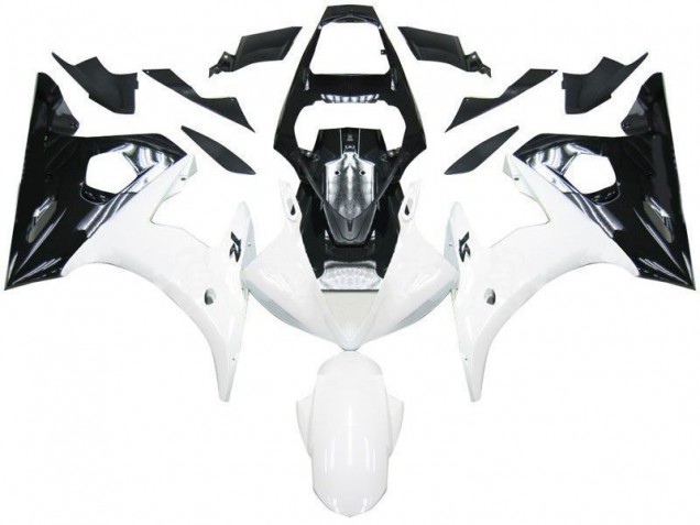 Carene Yamaha R6 03-05 - Nero Bianco Carene Yamaha R6 03-05 - Nero Bianco