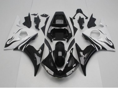 Carene Yamaha R6 03-05 - Nero & Bianco