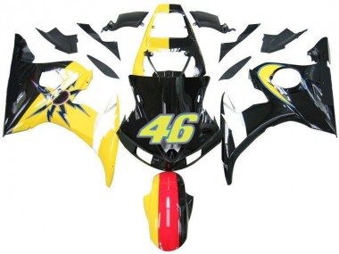 Carene Yamaha R6 03-05 - Nero Giallo No. 46