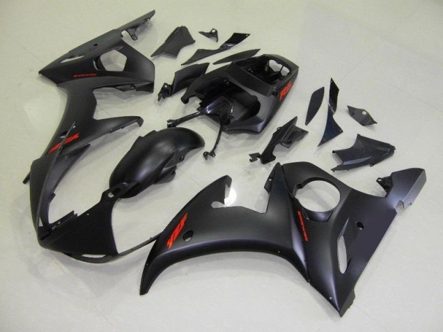 Carene Yamaha R6 03-05 - Nero Opaco Rosso Decalcomanie Carene Yamaha R6 03-05 - Nero Opaco Rosso Decalcomanie