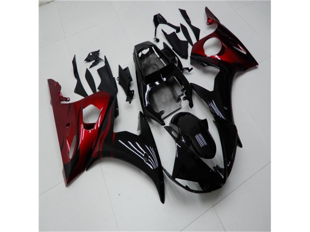 Carene Yamaha R6 03-05 - Nero Rosso Carene Yamaha R6 03-05 - Nero Rosso