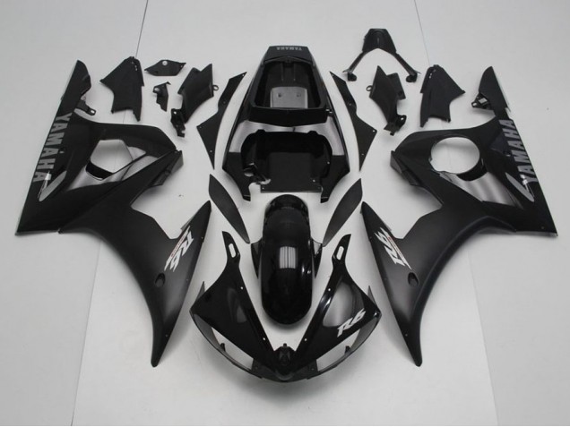 Carene Yamaha R6 03-05 - Nero con Argento Decalcomanie Carene Yamaha R6 03-05 - Nero con Argento Decalcomanie