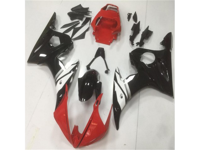 Carene Yamaha R6 03-05 - Rosso Nero Bianco Carene Yamaha R6 03-05 - Rosso Nero Bianco