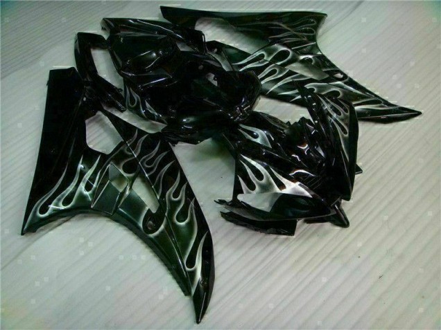 Carene Yamaha R6 06-07 - Argento Fiamma Nero Carene Yamaha R6 06-07 - Argento Fiamma Nero
