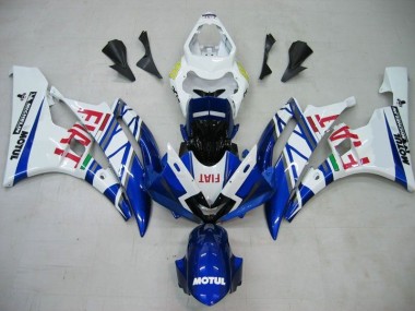 Carene Yamaha R6 06-07 - Blu Bianco Motul Rosso Fiat