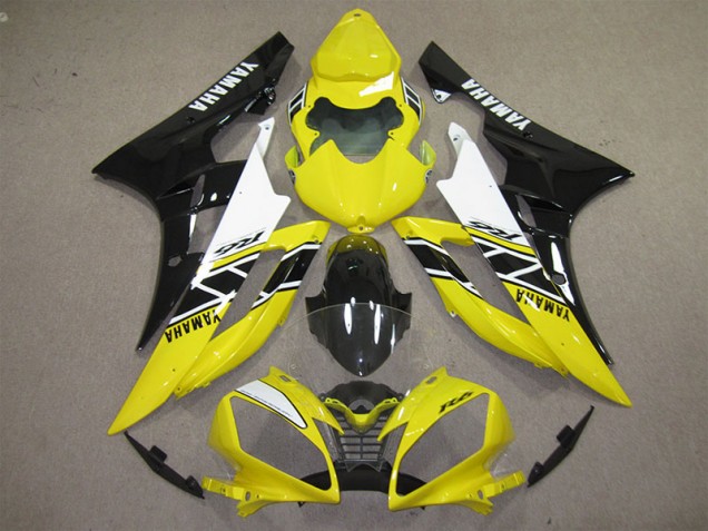 Carene Yamaha R6 06-07 - Giallo Nero Decal Carene Yamaha R6 06-07 - Giallo Nero Decal