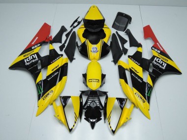 Carene Yamaha R6 06-07 - Giallo Nero Monster