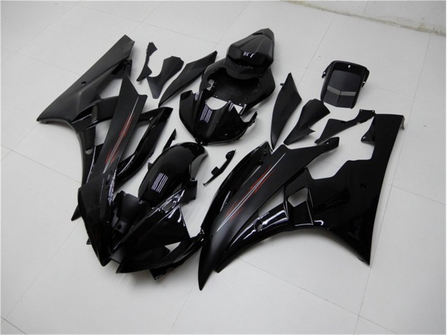 Carene Yamaha R6 06-07 - Lucido Nero Opaco Carene Yamaha R6 06-07 - Lucido Nero Opaco