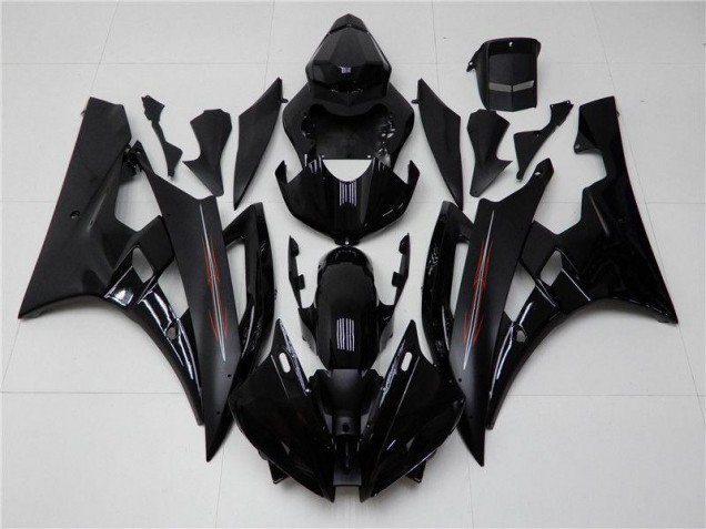 Carene Yamaha R6 06-07 - Lucido Nero Opaco Carene Yamaha R6 06-07 - Lucido Nero Opaco