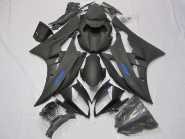 Carene Yamaha R6 06-07 - Nero Blu Decal