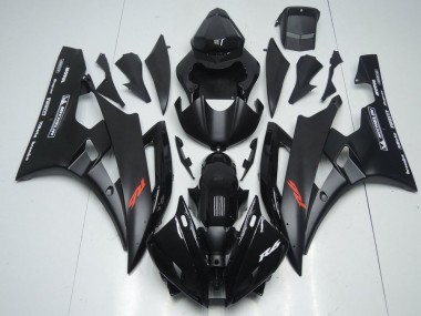 Carene Yamaha R6 06-07 - Nero Opaco & Lucido Nero