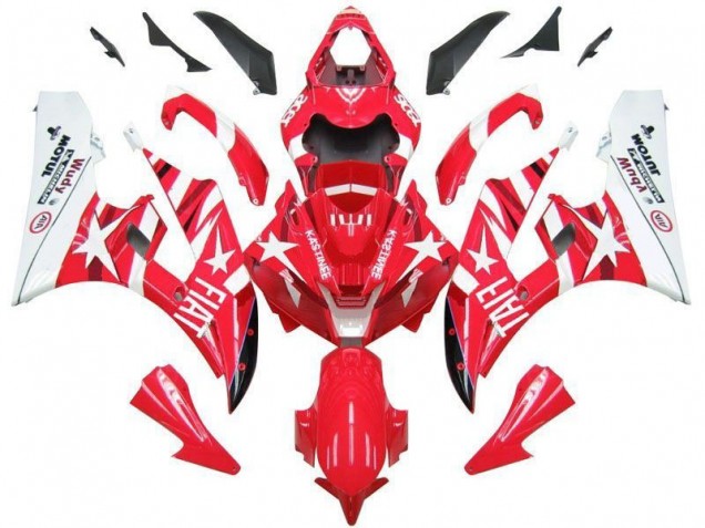 Carene Yamaha R6 06-07 - Rosso Bianco Star Fiat Carene Yamaha R6 06-07 - Rosso Bianco Star Fiat