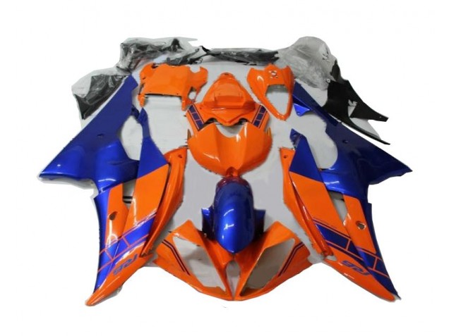 Carene Yamaha R6 08-16 - Arancia Blu Carene Yamaha R6 08-16 - Arancia Blu