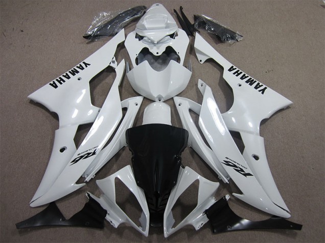 Carene Yamaha R6 08-16 - Bianco Nero Decal Carene Yamaha R6 08-16 - Bianco Nero Decal