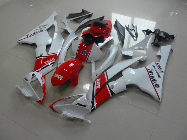 Carene Yamaha R6 08-16 - Bianco Rosso Stile OEM Carene Yamaha R6 08-16 - Bianco Rosso Stile OEM
