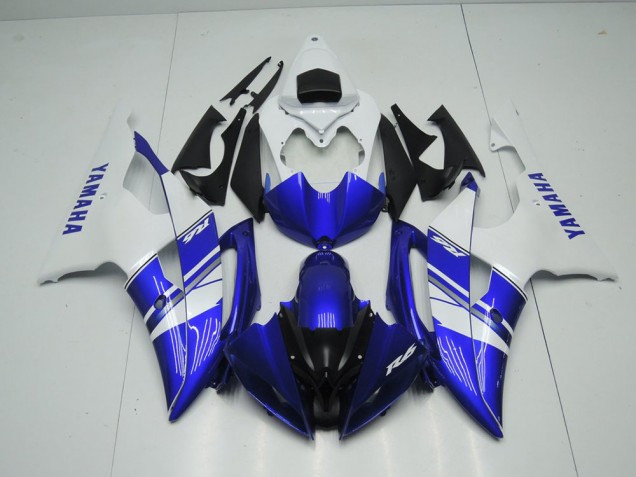 Carene Yamaha R6 08-16 - Blu Bianco Stile OEM