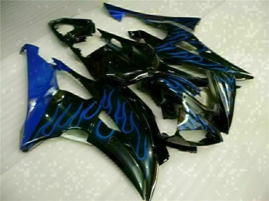 Carene Yamaha R6 08-16 - Blu Fiamma Nero