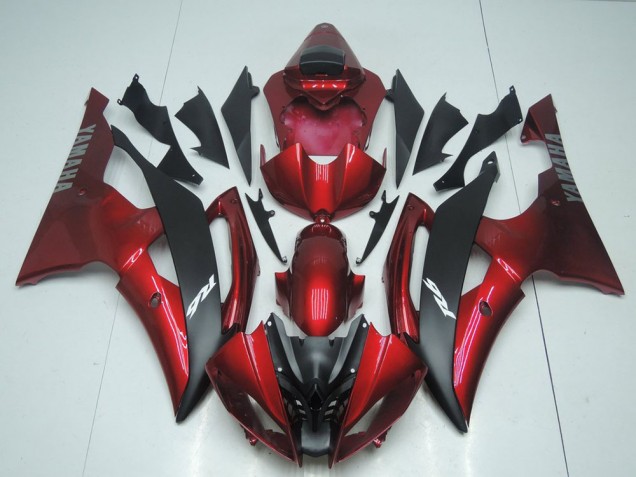 Carene Yamaha R6 08-16 - Caramella Rosso & Nero Carene Yamaha R6 08-16 - Caramella Rosso & Nero