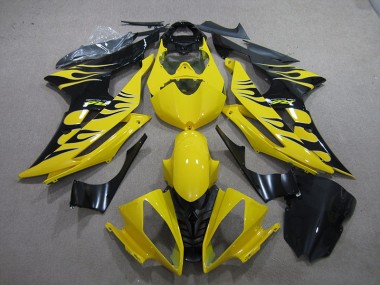 Carene Yamaha R6 08-16 - Giallo Nero Fiamma