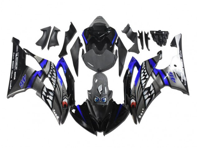 Carene Yamaha R6 08-16 - Grigio Blu Squalo