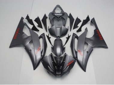 Carene Yamaha R6 08-16 - Nero Opaco Grigio