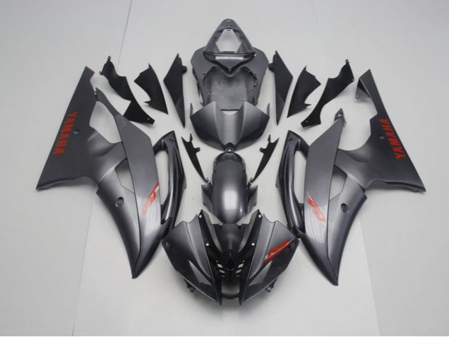 Carene Yamaha R6 08-16 - Nero Opaco Grigio Carene Yamaha R6 08-16 - Nero Opaco Grigio
