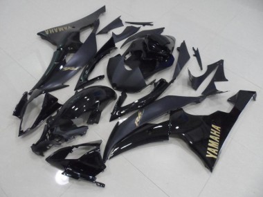 Carene Yamaha R6 08-16 - Nero con Oro Adesivo