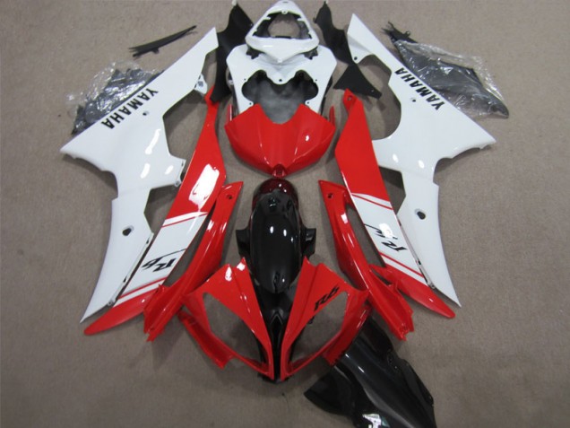 Carene Yamaha R6 08-16 - Rosso Bianco Nero Decal Carene Yamaha R6 08-16 - Rosso Bianco Nero Decal
