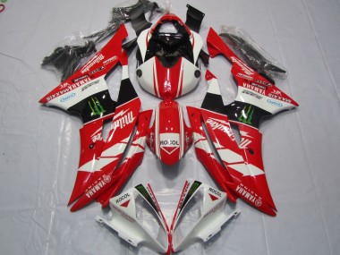 Carene Yamaha R6 08-16 - Rosso Bianco Rocol