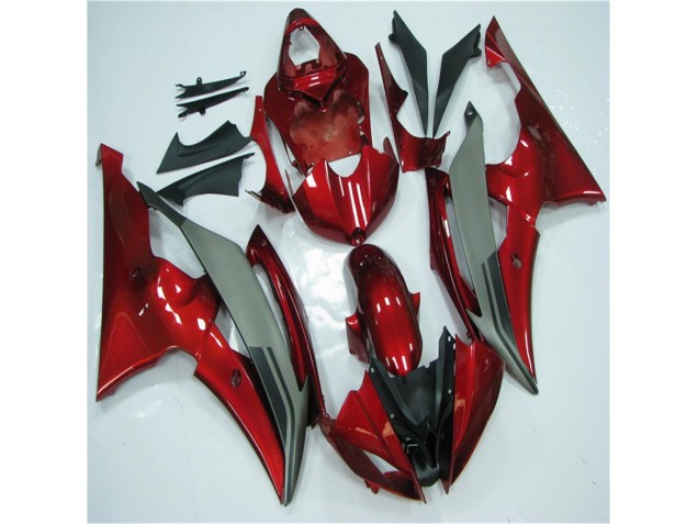 Carene Yamaha R6 08-16 - Rosso Grigio Carene Yamaha R6 08-16 - Rosso Grigio