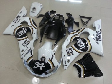 Carene Yamaha R6 98-02 - Bianco Nero
