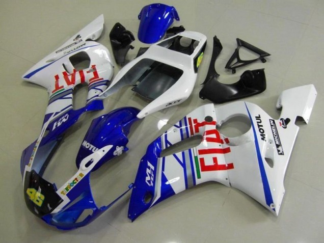 Carene Yamaha R6 98-02 - Blu Bianco Fiat Carene Yamaha R6 98-02 - Blu Bianco Fiat