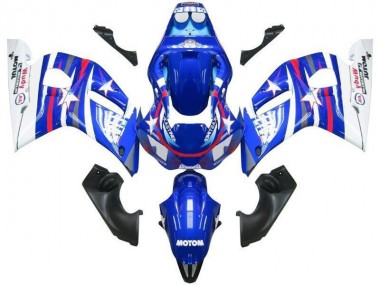 Carene Yamaha R6 98-02 - Blu Bianco Stella Fiat