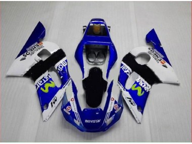 Carene Yamaha R6 98-02 - Blu Verde Bianco