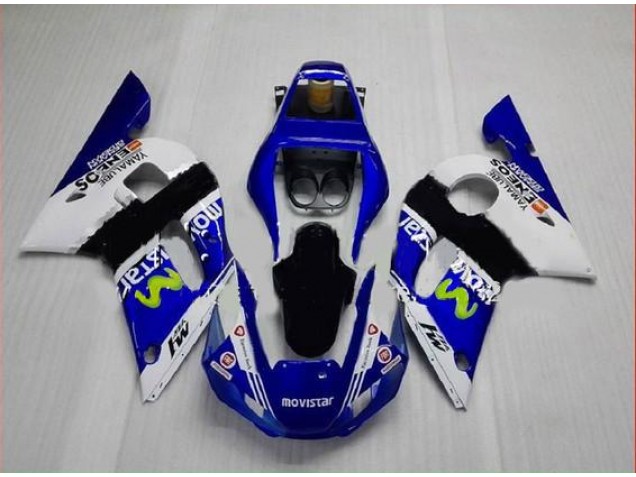 Carene Yamaha R6 98-02 - Blu Verde Bianco