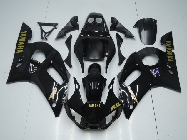 Carene Yamaha R6 98-02 - Lucido Nero Oro Adesivo Carene Yamaha R6 98-02 - Lucido Nero Oro Adesivo