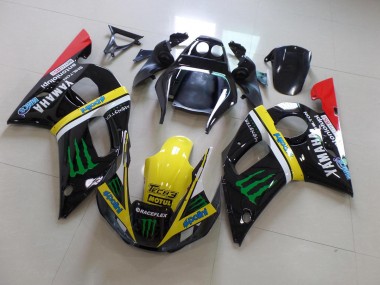 Carene Yamaha R6 98-02 - Nero Giallo Monster