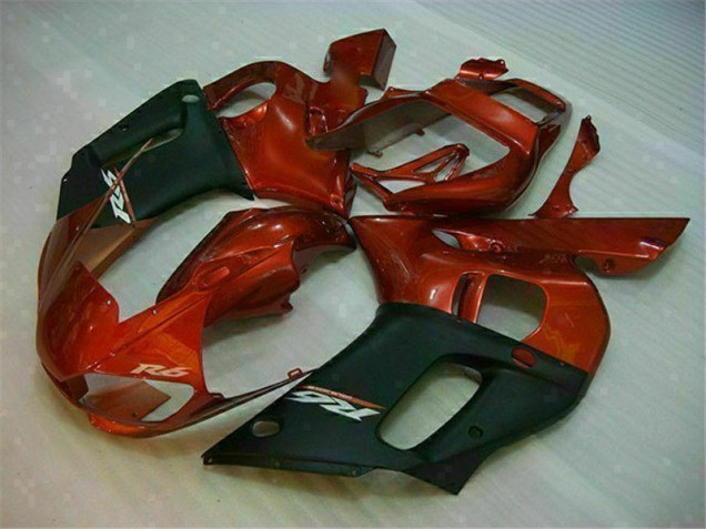 Carene Yamaha R6 98-02 - Nero Marrone Carene Yamaha R6 98-02 - Nero Marrone