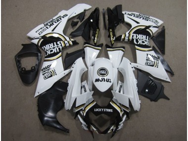 Kit Carena & Plastica Suzuki GSXR 600 K11 11-24 - Bianco Lucky Strike Nero Motul