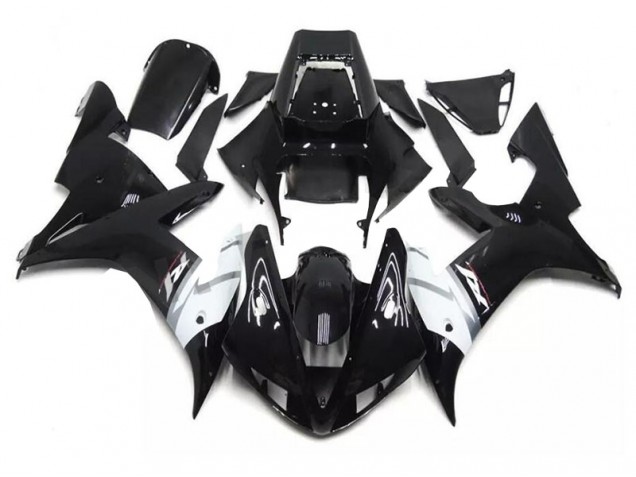 Kit Carena & Plastica Yamaha R1 02-03 - Nero Bianco Kit Carena & Plastica Yamaha R1 02-03 - Nero Bianco