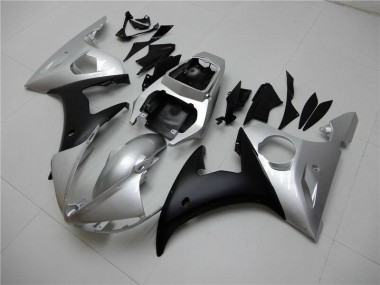 Kit Carena & Plastica Yamaha R6 03-05 - Argento Nero