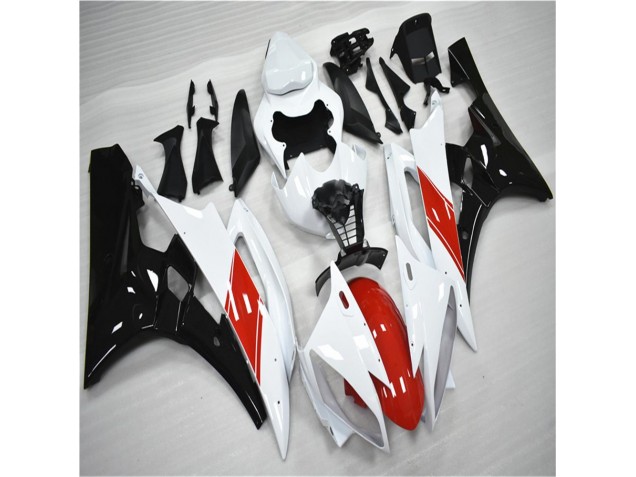 Kit Carena & Plastica Yamaha R6 06-07 - Rosso Bianco Nero Kit Carena & Plastica Yamaha R6 06-07 - Rosso Bianco Nero