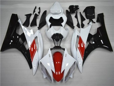 Kit Carena & Plastica Yamaha R6 06-07 - Rosso Bianco Nero
