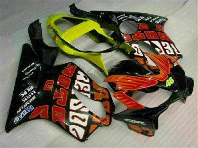 Kit Carenatura Completa Honda CBR 600 F4i 01-03 - Arancia Nero