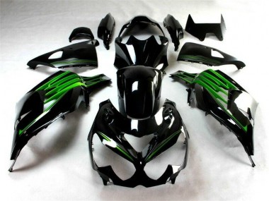 Kit Carenatura Completa Kawasaki ZX14R ZZR 1400 12-21 - Nero Verde