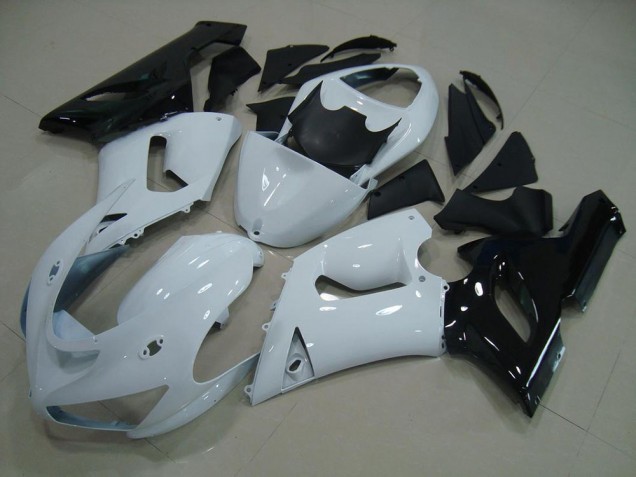 Kit Carenatura Completa Kawasaki ZX6R 05-06 - Bianco Nero Kit Carenatura Completa Kawasaki ZX6R 05-06 - Bianco Nero