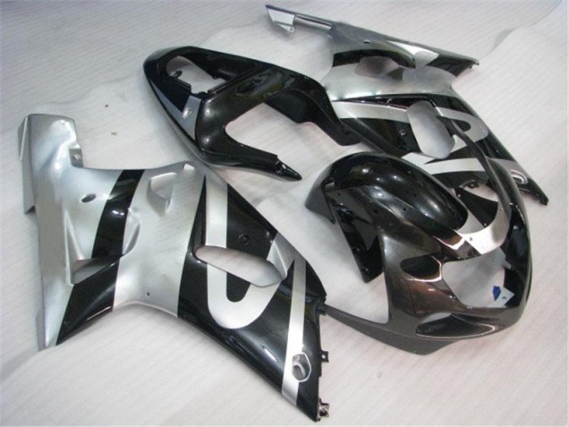 Kit Carenatura Completa Suzuki GSXR 600 / 750 K1 K2 K3 01-03 - Argento Nero Kit Carenatura Completa Suzuki GSXR 600 / 750 K1 K2 K3 01-03 - Argento Nero