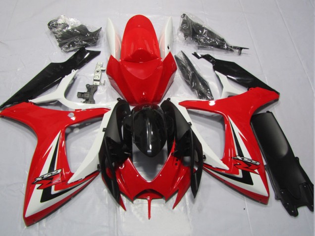 Kit Carenatura Completa Suzuki GSXR 600 K6 06-07 - Nero Rosso Kit Carenatura Completa Suzuki GSXR 600 K6 06-07 - Nero Rosso