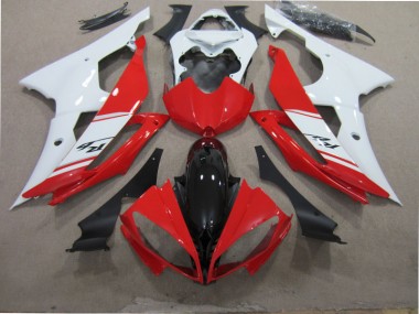 Kit Carenatura Completa Yamaha R6 08-16 - Rosso Bianco Nero